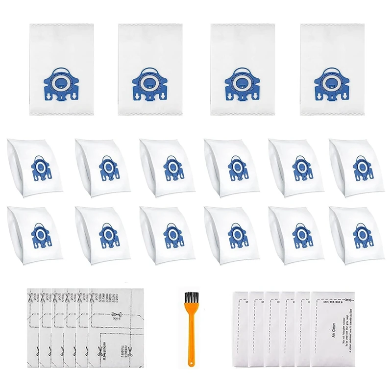 16 Опаковъчни торбички за прах за почистване Miele Airclean, Аксесоари от серията GN Classic C1 В комплект C1, C2, C3, S400I, S600, S2, S5, S8 . ' - ' . 0