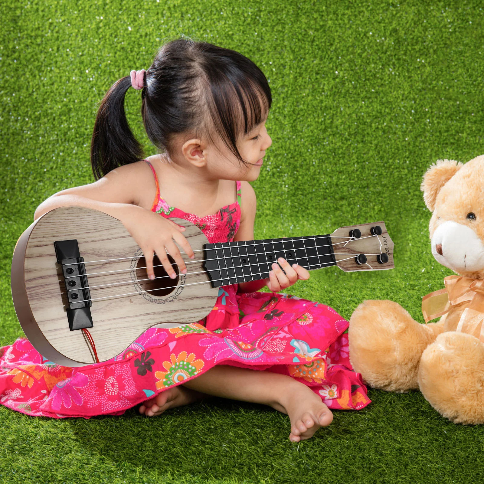 Детска играчка-китара-детски музикален инструмент Хавайска китара, класически дървени мини-играчки за начинаещи . ' - ' . 4