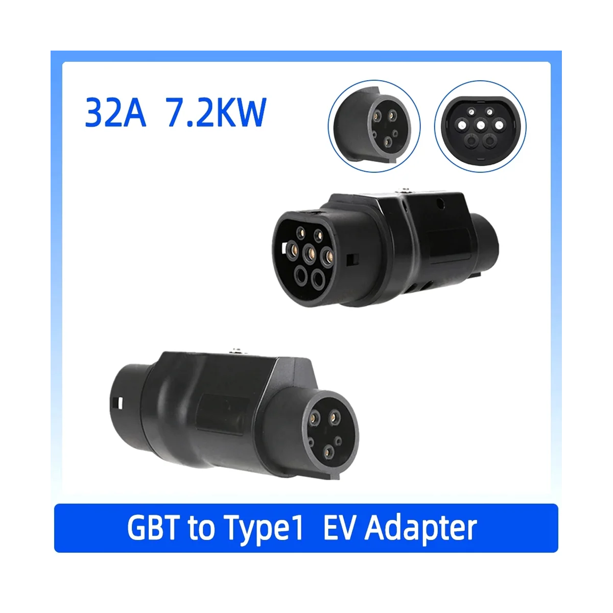 Адаптер GBT-Type1 мощност 7,2 киловата, съвместим със зарядно устройство GB /T за електрически превозни средства с зарядно устройство розетка Type1 . ' - ' . 5