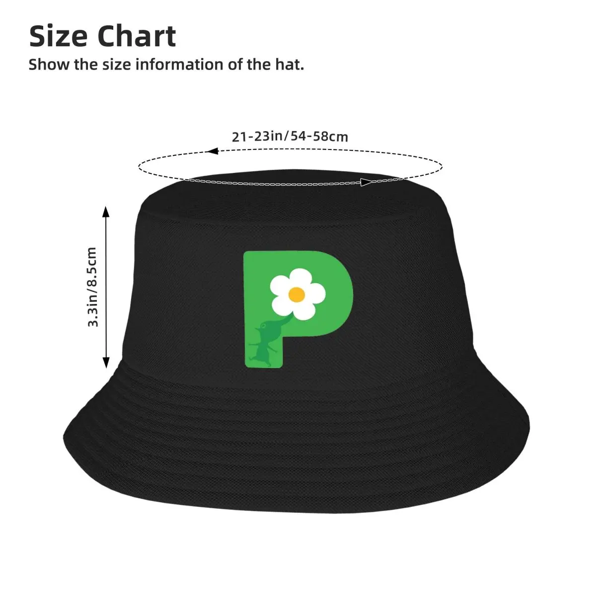 Унисекс-панама със зелено лого Pikmin, шапки-боб с логото, пролетни шапки, солнцезащитная шапка в опаковка . ' - ' . 2