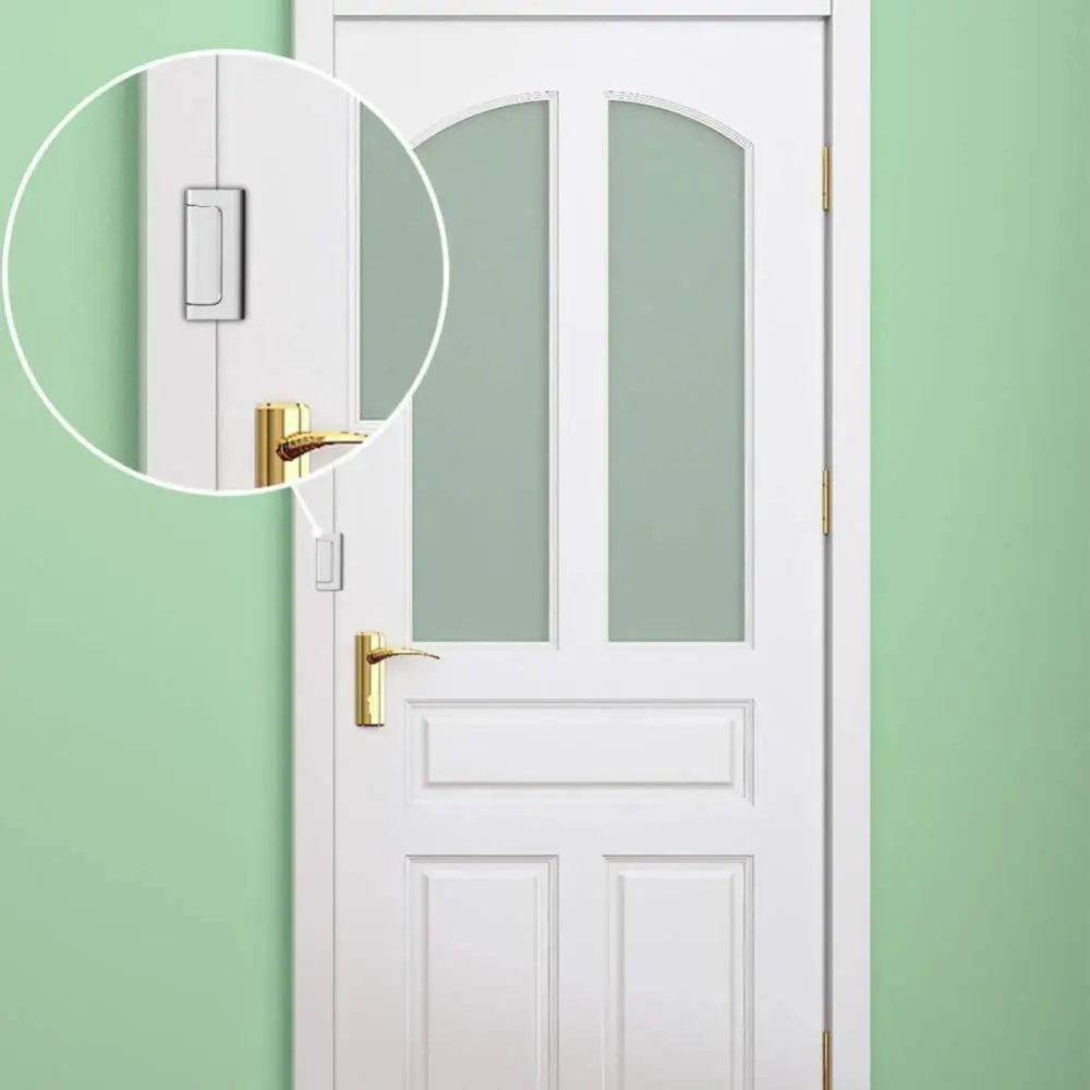 Нов Домашен Система за заключване на вратите за Сигурност Метален заключване за домашно стая Противоугонный заключване за сигурност от алуминиева сплав Врата стопор за жилища . ' - ' . 0