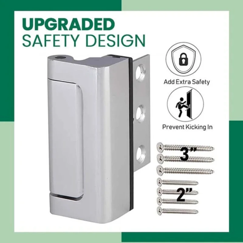 Нов Домашен Система за заключване на вратите за Сигурност Метален заключване за домашно стая Противоугонный заключване за сигурност от алуминиева сплав Врата стопор за жилища . ' - ' . 2