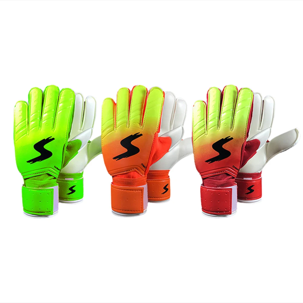 Футболни вратарские ръкавици мини Футболни вратарские ръкавици Сгъстено с пълна защита на пръстите на ръцете за обучение на деца, юноши . ' - ' . 3