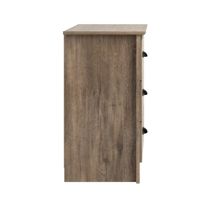 Нощно шкафче за спалня Salt Spring Coastal с 3 чекмеджета сив цвят . ' - ' . 3