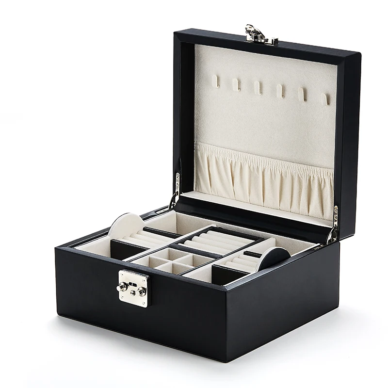 Лека луксозен ковчег за бижута с ключ Принцеса, ковчег за бижута в европейски стил, богат на функции ковчег за бижута кутия за съхранение на бижута . ' - ' . 2