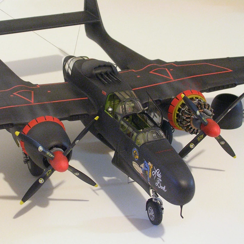 Great Wall L4810 1/48 монтиран комплект с модели на самолети на военновъздушните сили на САЩ P-61B Black Widow fighter . ' - ' . 3
