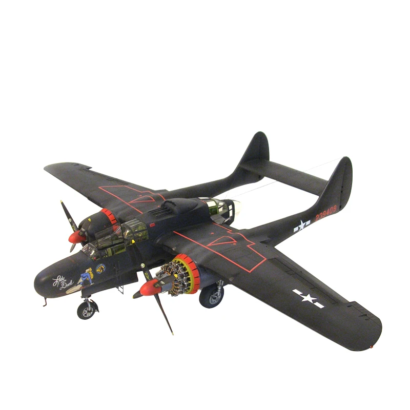 Great Wall L4810 1/48 монтиран комплект с модели на самолети на военновъздушните сили на САЩ P-61B Black Widow fighter . ' - ' . 4