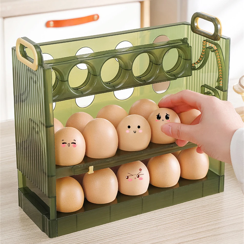 Контейнери За съхранение на яйца и Пластмасови Кухненски инструменти За съхранение на Хладилника Кутия за съхранение на яйца, Пресни многослойни кухненски принадлежности За съхранение на Нови . ' - ' . 5