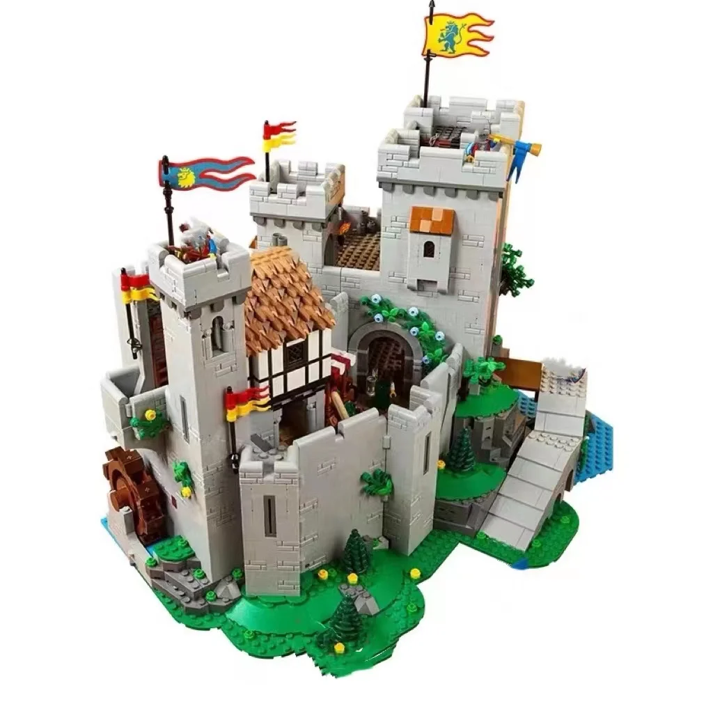 2022 Нов 10305 Рицарите на Крал Лъв, Модел на Средновековен замък, Строителни блокове, Определени Тухли, Играчки за деца, Подаръци за Коледа . ' - ' . 4
