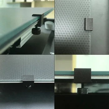 4 бр./компл. Алуминиев Регулируема Скоба за легла На 3 Heatbed Технологична За изграждане на CR10 платформа за 3D-принтер Heatbed Part Аксесоар