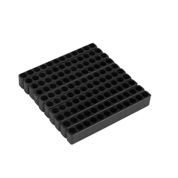 40 бр. отвертки с 12 дупки, държач за бита, Блок черен цвят За шестоъгълник дръжки 6,35 мм