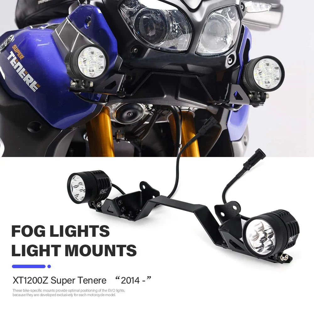 Фарове за мъгла мотоциклет Помощен скоба за Закрепване фарове Притежателя фарове за Yamaha XT1200Z XTZ 1200 Super Tenere 2014- . ' - ' . 0