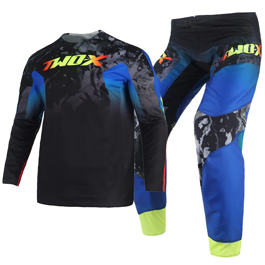 Нов Комплект Дрехи Two-X Dkay MX Dirt Bike180 Jersey Pants Combo BMX, DH МТБ Ендуро Offroad За Скоростно спускане по мотокрос Audlt Suit . ' - ' . 0