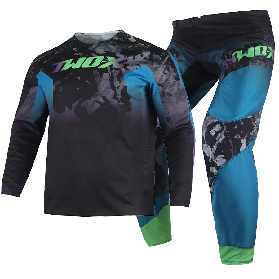 Нов Комплект Дрехи Two-X Dkay MX Dirt Bike180 Jersey Pants Combo BMX, DH МТБ Ендуро Offroad За Скоростно спускане по мотокрос Audlt Suit . ' - ' . 4