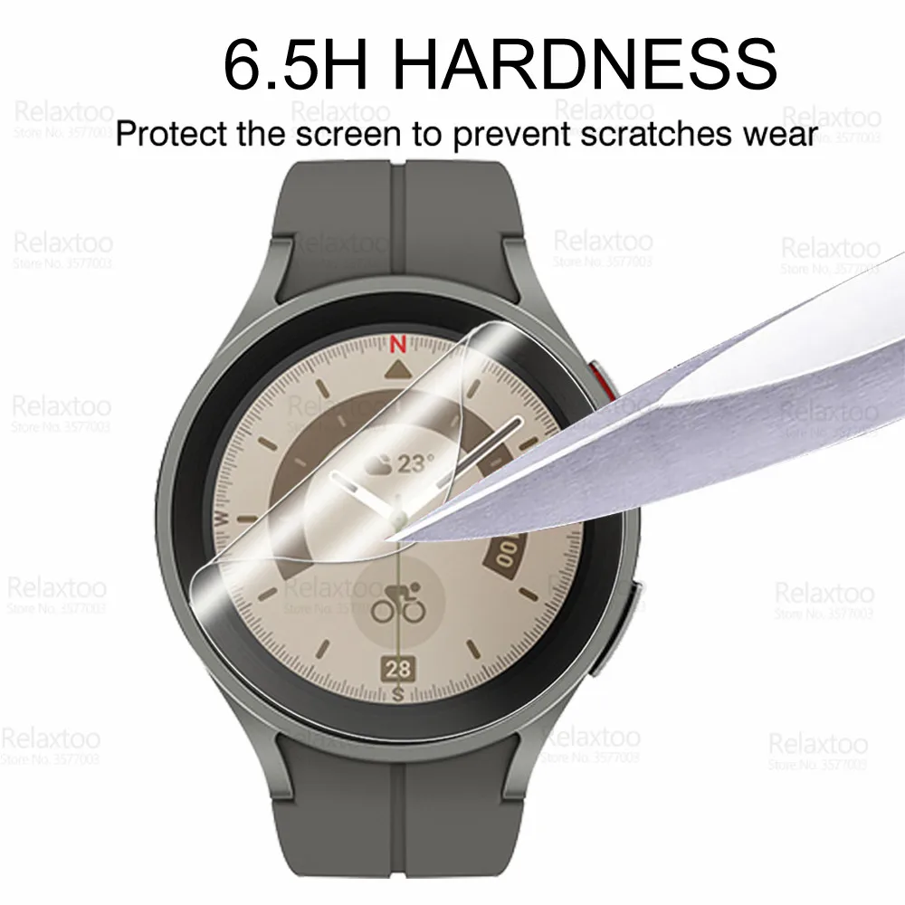 3 Бр. Мека Гидрогелевая Фолио За Samsung Galaxy Watch 5 Pro Watch5 5Pro Watch5pro Смарт Часовници С Пълно Покритие Защитно Фолио За Екрана, Не Стъклена . ' - ' . 4