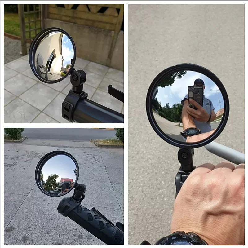 SEAMETAL Motorcycles Огледалото за обратно виждане, странично огледало за безопасно преглед, завъртащо се на лявото, на дясното огледало, регулируеми Мини-автоцикл за обратно виждане . ' - ' . 5