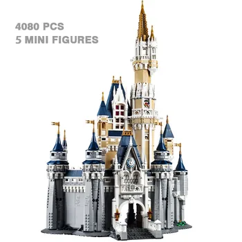 4080 бр Замък на принцеси Модулни строителни блокове, Тухли, Детски играчки, съвместими С 71040 16008 Коледни подаръци за рожден Ден