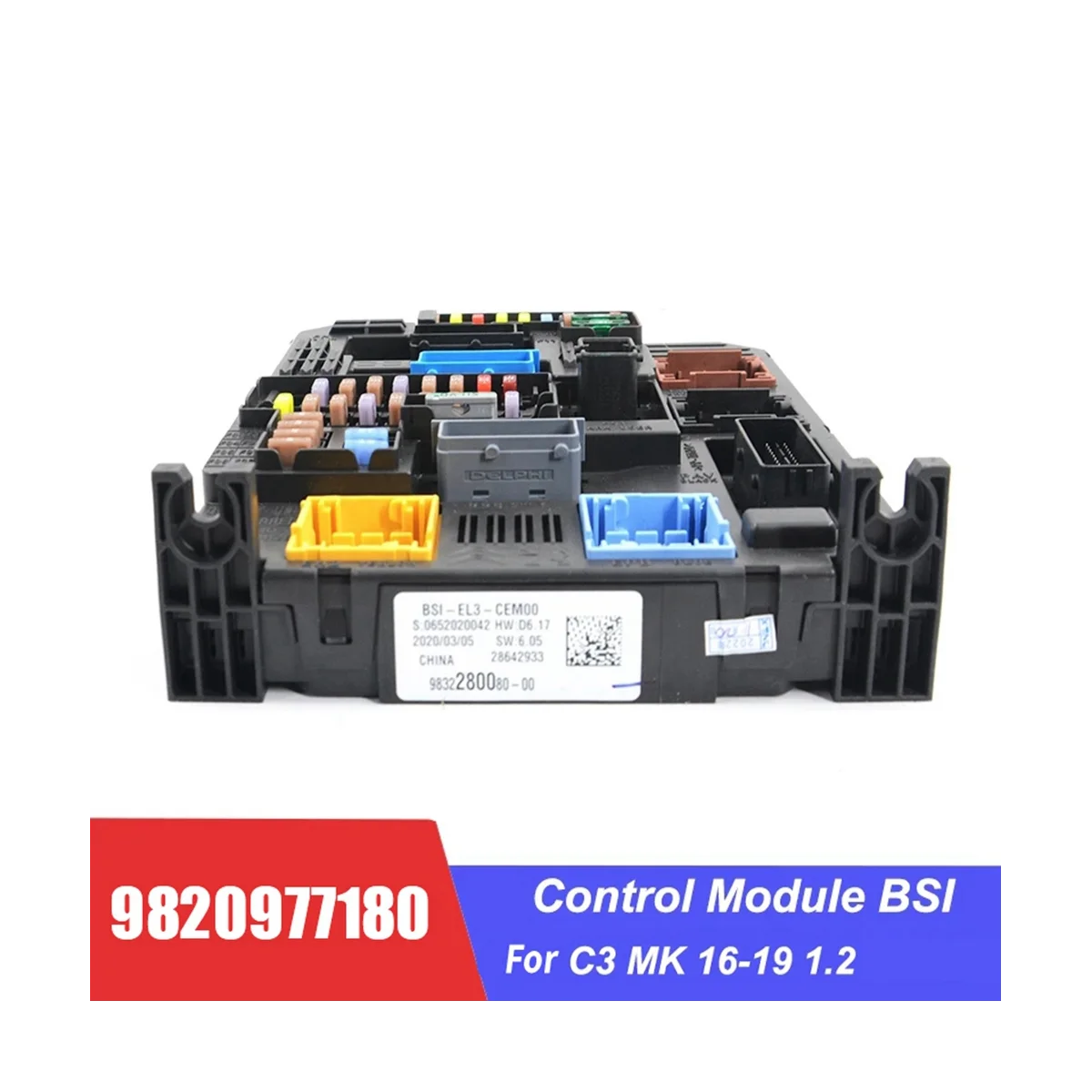 9820977180 Авто модул за управление на балансовите показатели блок предпазители BSI-EL3-CEM00 за Citroen C3 MK 1.2 2016-2019 . ' - ' . 4