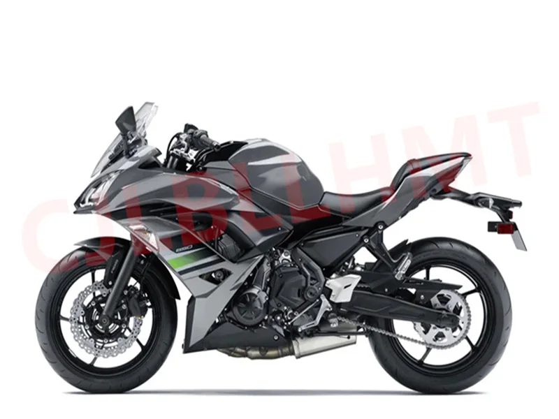 Мотоциклетът форма за леене под налягане пълен комплект обтекателей подходящ за ER-6F 2017 2018 2019 ER6F ninja650 Обтекател EX NINJA 650 650 комплект сив черен . ' - ' . 1