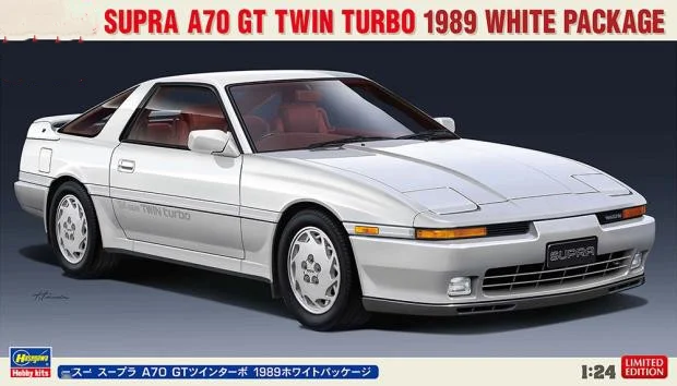 ХАСЕГАВА 1:24 Supra A70 GT Twin Turbo 1989 20504 Лимитирана серия, колекция от модели за статично сглобяване, играчки за подарък . ' - ' . 0