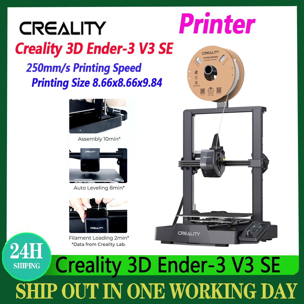 Creality На 3 V3 SE 3D принтер 250 мм/сек. Увеличаване на скоростта на печат CR Touch Автоматично Изравняване Двойна Сваляне на конци по ос Z . ' - ' . 0