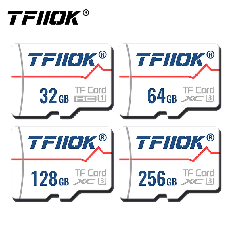 TFIIOK Ultra Micro SD 128 GB, 256 GB И 64 GB U3 Micro SD Карта SD/TF Flash-карта карта с памет 16 GB 32 GB microSD За Спортна камера телефон . ' - ' . 0