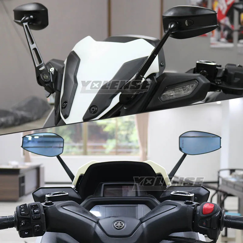 Подходящ За YAMAHA XMAX300 XMAX 300 X-MAX X-MAX300 2023 Мотоциклетни Огледала за обратно виждане Стъкло Дълъг стил на Притежателя на задното Странично Огледало Скоба . ' - ' . 5