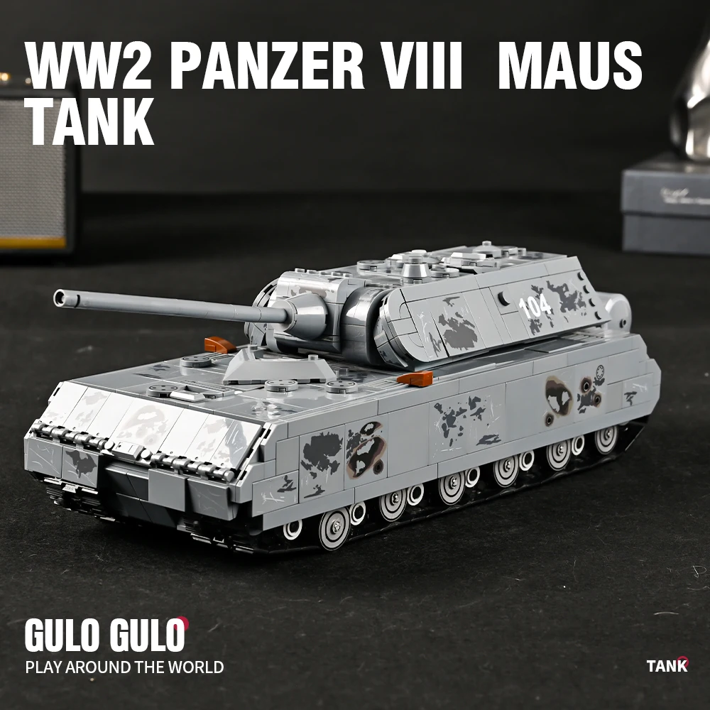 Военен Тежък Танк Panzer VIII Maus градивните елементи на Немски Войници от Втората световна война Полицията Армейское Оръжие Тухли, Детски Играчки, Подаръци за Възрастни . ' - ' . 2