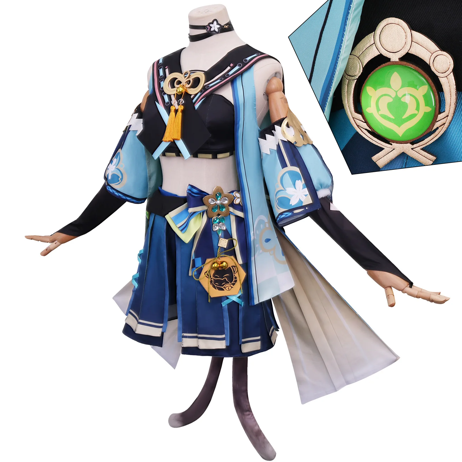 Аниме Genshin Impact Kirara Cosplay костюм за игри на облекло кралят костюм за Хелоуин . ' - ' . 3