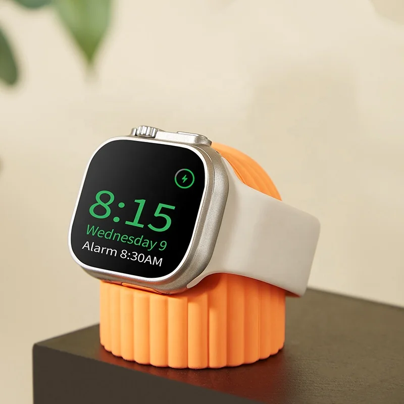Държач зарядно устройство докинг станция Силиконова поставка за безжично зарядно за Apple Watch . ' - ' . 3