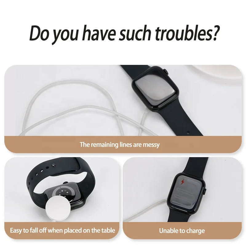 Държач зарядно устройство докинг станция Силиконова поставка за безжично зарядно за Apple Watch . ' - ' . 5