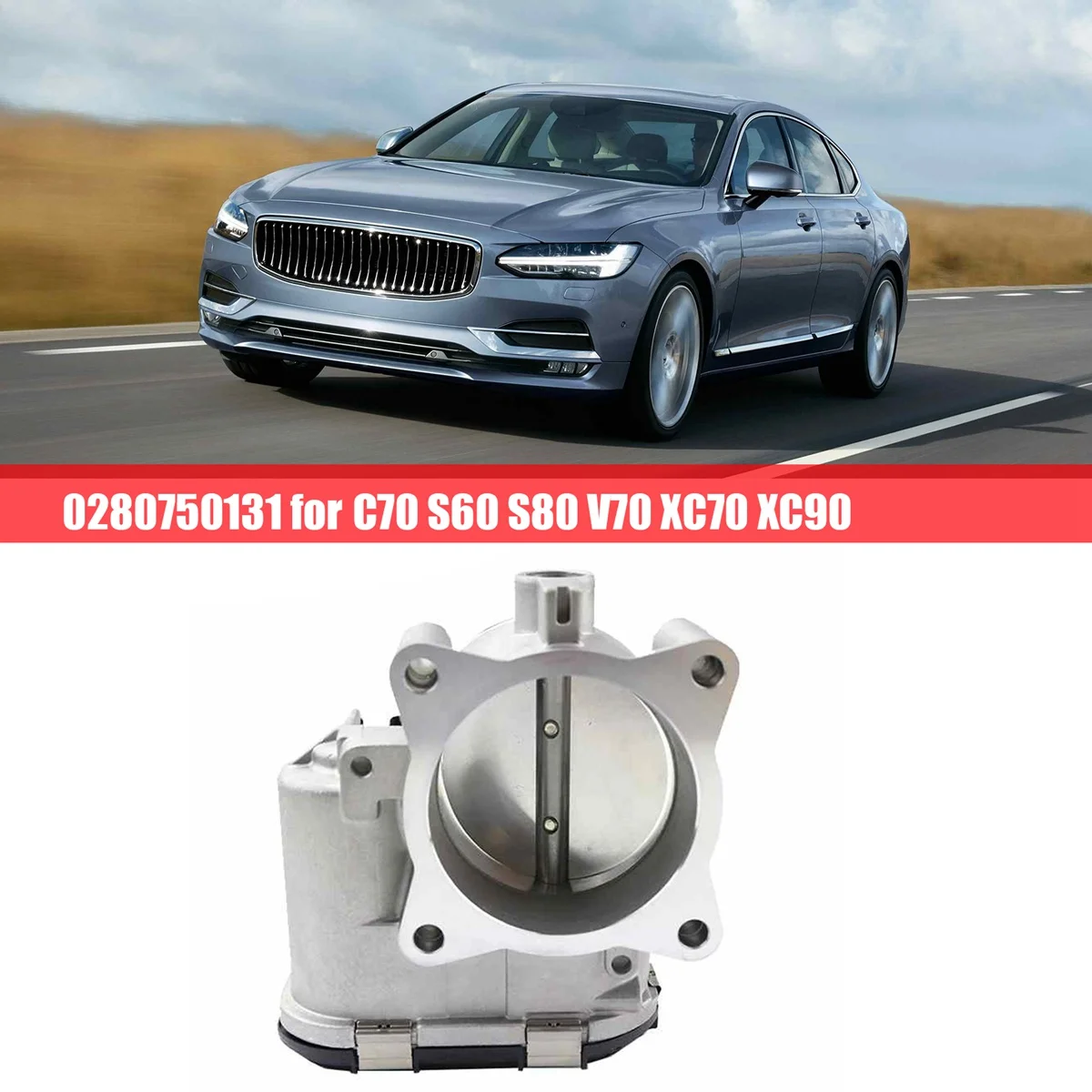 0280750131 дроссельная клапата на газта на Корпуса на педала на газта Автомобили за Volvo C70, S60, S80, V70, XC70 XC90 . ' - ' . 3
