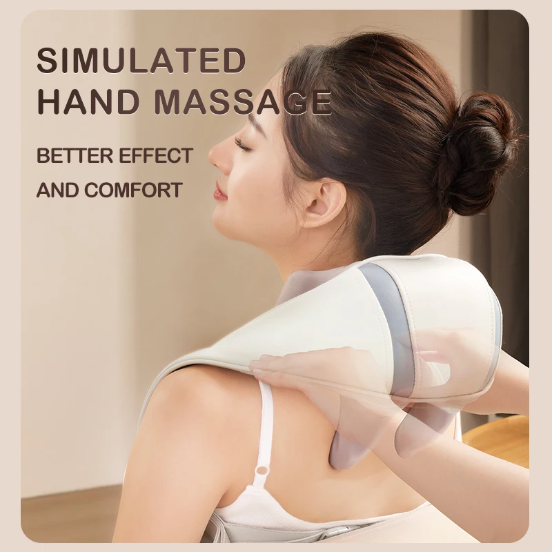 Масажор за рамене 5D Роботизирана Сачмен Медицински Грижи Безжична Зареждане на Електрически Загряване Дълбоко Месене на врата, гърба, Масажор за рамене . ' - ' . 3