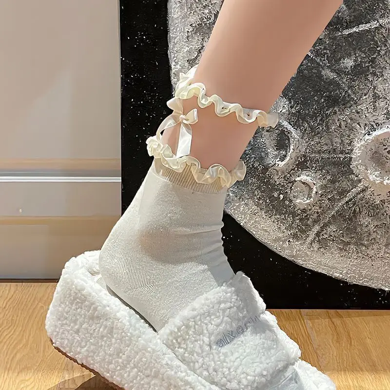 Сладки Чорапи с рюшами в стил Лолита