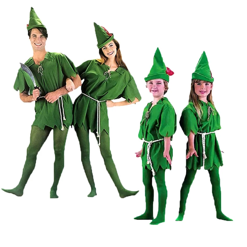 Cosplay Костюм на Питър Пэна за възрастни и деца, дамско секси рокля Магьосник, ловец на елфите, Детски дрехи за ролеви игри от карикатури на Хелоуин . ' - ' . 1