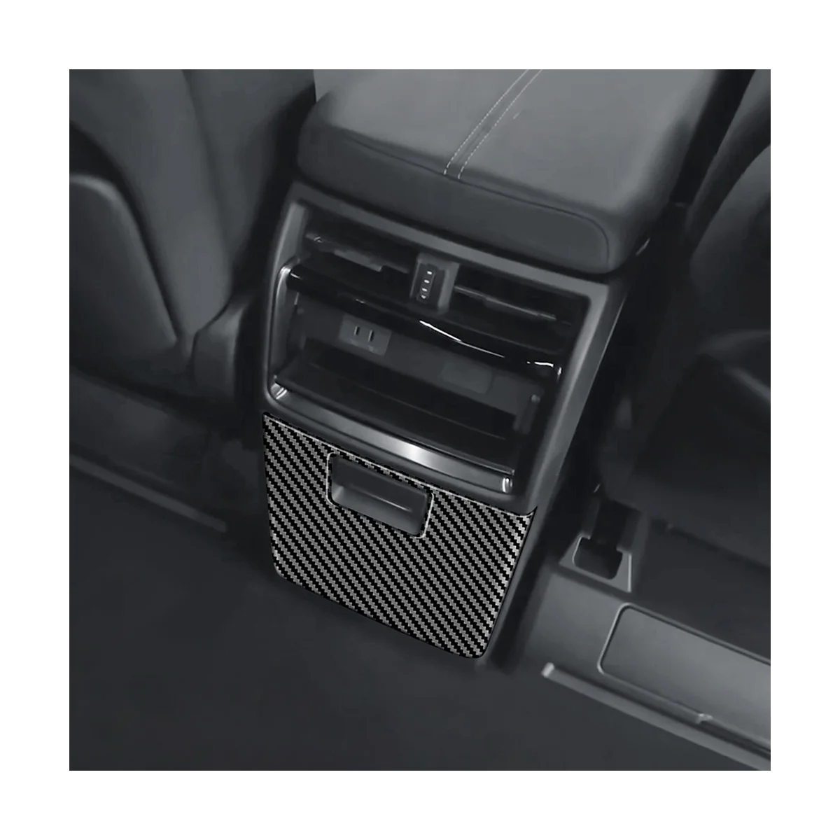 Рама на задното чекмедже за съхранение на въглеродни влакна за Toyota Alphard 40 серия 2023 . ' - ' . 4