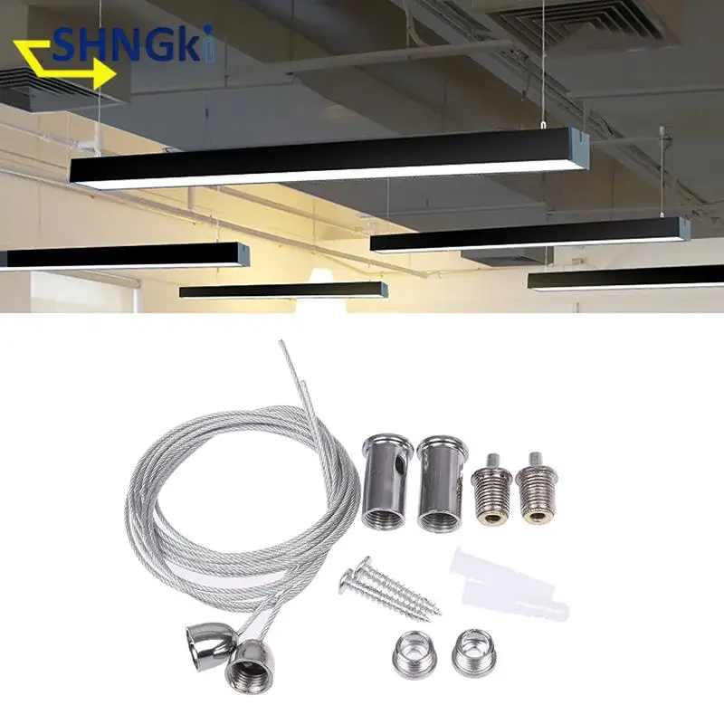 2 Тел/комплект 100 см Метален кабел за повдигане на различни панел тела, широко използвани в офис осветление. . ' - ' . 5