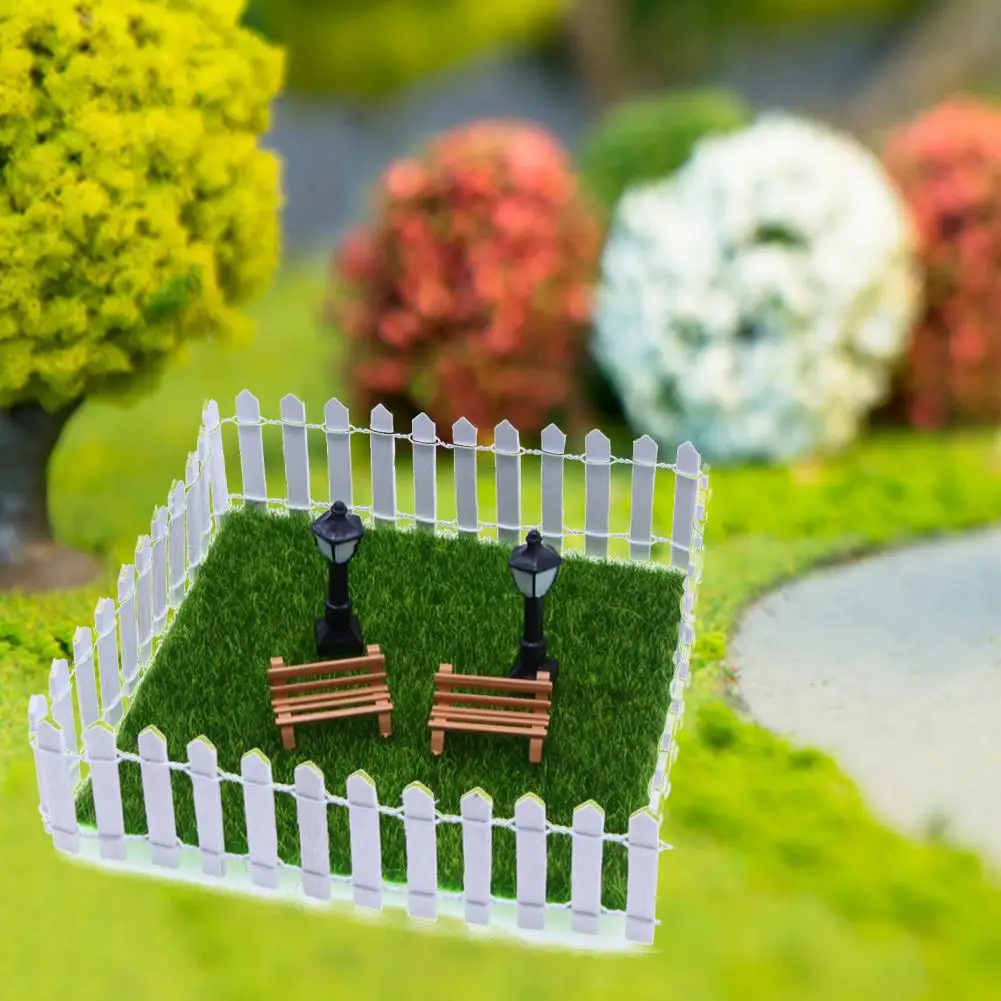 Ярки Мини-градински декорации, Куклена Къща, Градински аксесоари, Очарователен Малък Градински интериор, Мебели, изработени от изкуствена трева за деца . ' - ' . 0