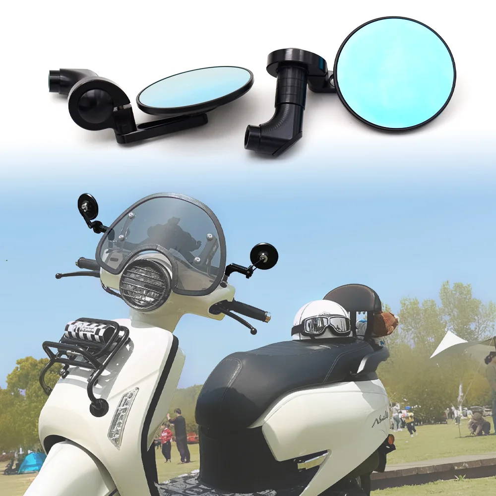 Странични огледала за обратно виждане за мотоциклет Scrambler Speed Four Speedmaster Cafe Racer, комплект огледала за обратно виждане в ретро стил, алуминиеви аксесоари . ' - ' . 5