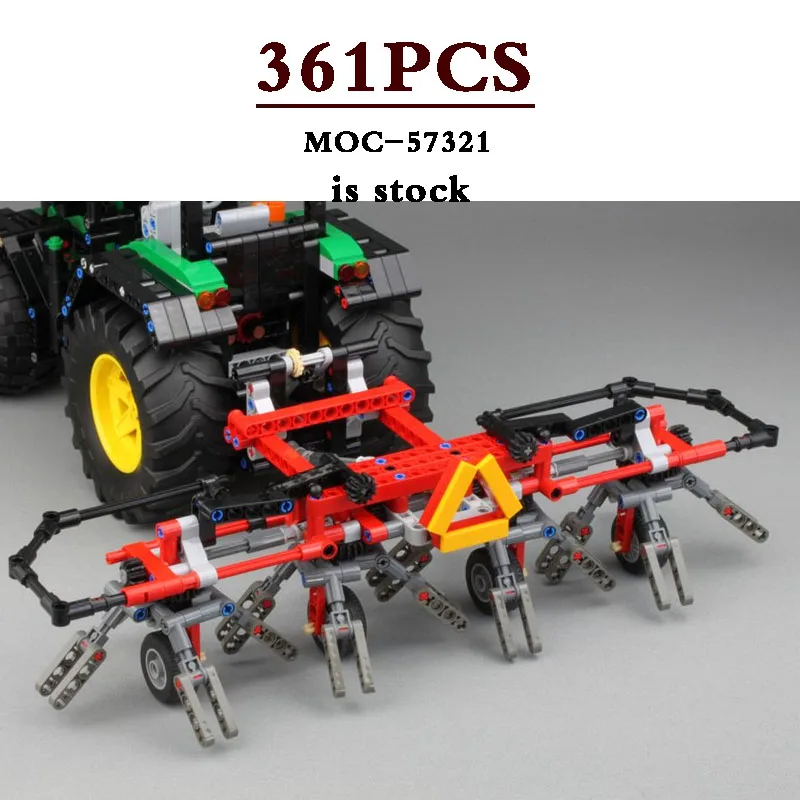 MOC-57319 +MOC-57320 +MOC-57321 +MOC-57322 Ротационен Булдозер 42054 Селскостопанска техника Автомобил Строителни Блокове Играчка за Коледен подарък . ' - ' . 5