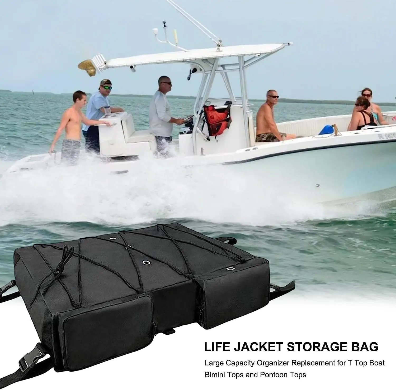 Чанта за съхранение -Множество чанта за съхранение -Органайзер за спасителни жилетки за лодки с твърд покрив, (не са включени в комплекта) . ' - ' . 2