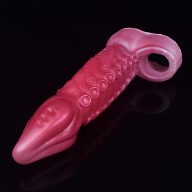 Силиконов ръкав за пениса FAAK, Изкуствена обвивка от октопода, удължаване на пениса и увеличаване, забавяне на Еякулацията, Секс играчки за мъже . ' - ' . 5