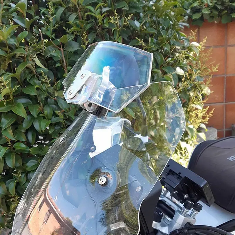 Универсално предното стъкло за мотоциклет, Прозрачно Голямо Предното стъкло, което е Съвместимо с мотора, Обновен алуминий метален защитен екран . ' - ' . 1