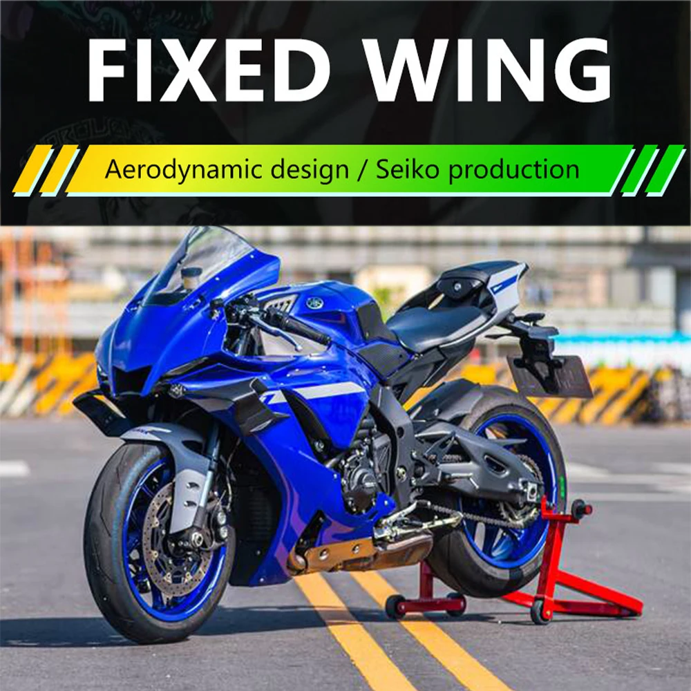 За YAMAHA R1 R1M 2015-2023 Мотоциклет обтекател С фиксирано крило, преди воздухозаборником . ' - ' . 2