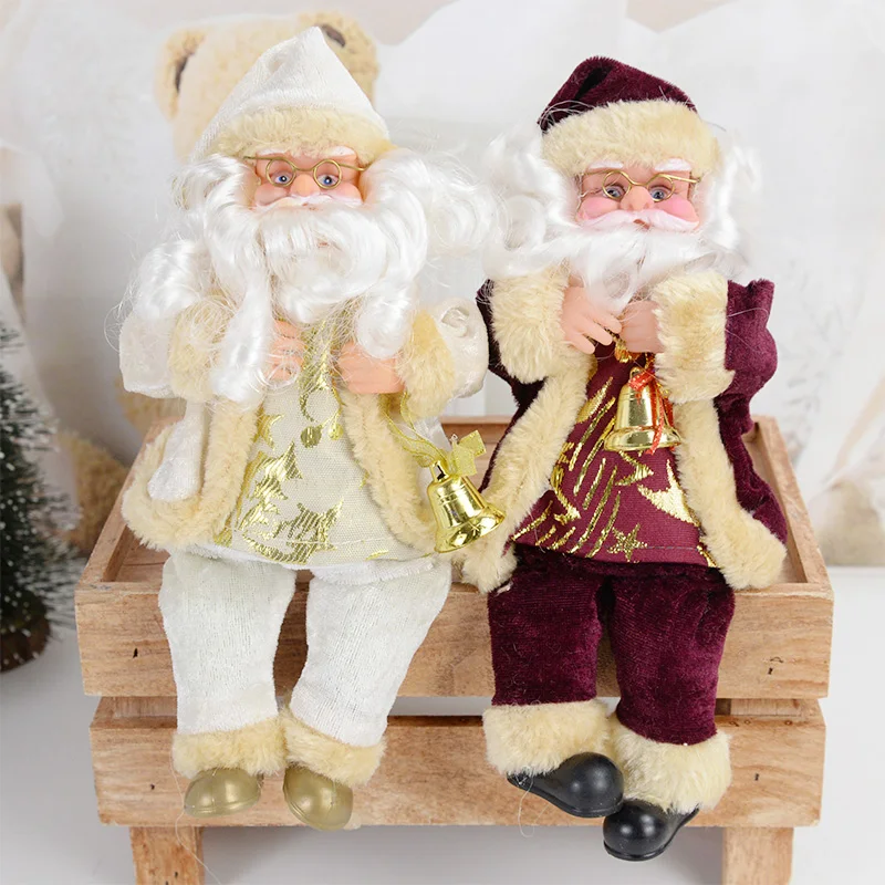 Коледна Кукла на Дядо Коледа, Златна Коледна Елха, Украса, Весела Коледна Украса за Дома, Навидад, Подарък за Раждането на Партита, Нова Година 2023 . ' - ' . 2