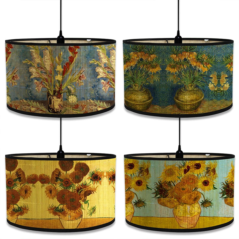 Морски Пейзаж Лампа за лампи от Бамбук художествени Занаяти Лампа за Бара, кафенета и Дома С Настаняване в семейство, в Ретро Пейзаж, Интериор за полилеи . ' - ' . 5