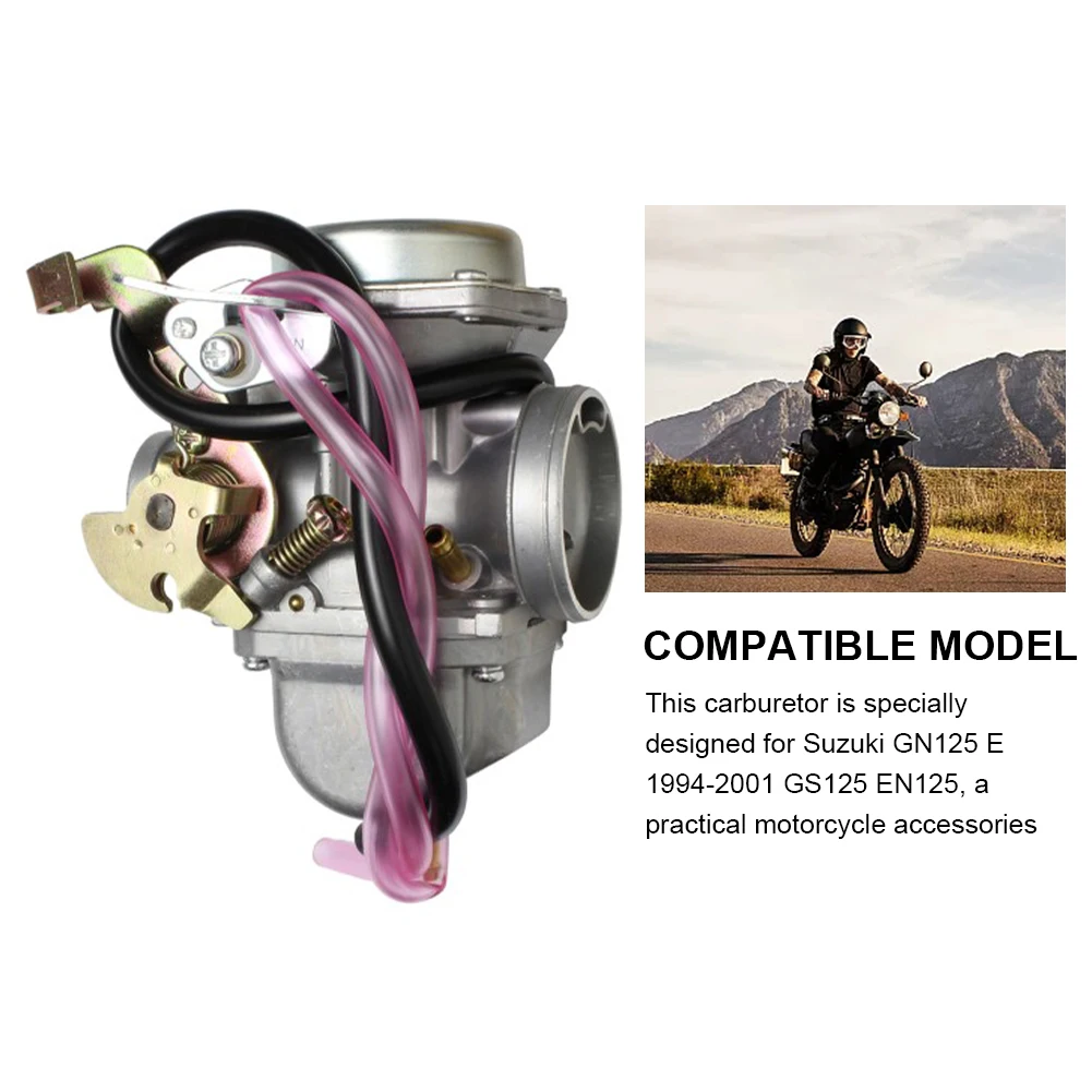 Аксесоари за подаване на гориво от алуминиеви сплави за Състезателни 26 мм, Лесен монтаж Практичен карбуратор за мотоциклет, съвместим с Suzuki GN125 E . ' - ' . 5