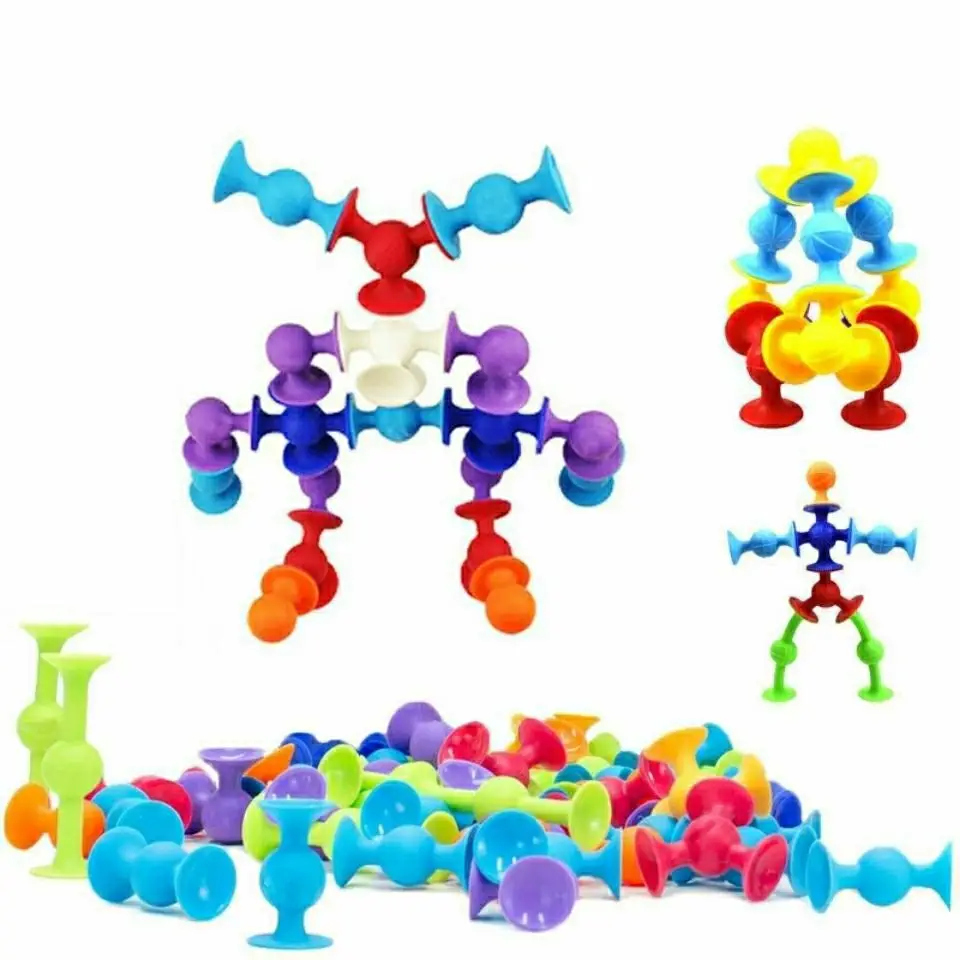Меки силиконови градивни елементи-нещастници, играчки, направи си сам, модел силиконов блок, търтей, Събрана дизайн, Развиване на Забавни играчки за деца . ' - ' . 0