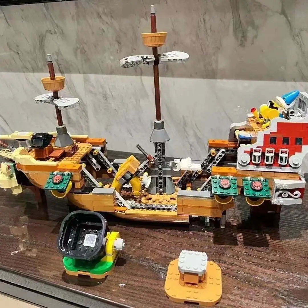1152шт 71391 Дирижабъл Боузера Строителни Блокове Модел на Лодка Креативна Игра Пиратски Кораб Тухли Играчки За Деца За Рожден Ден, Подарък за Коледа . ' - ' . 4