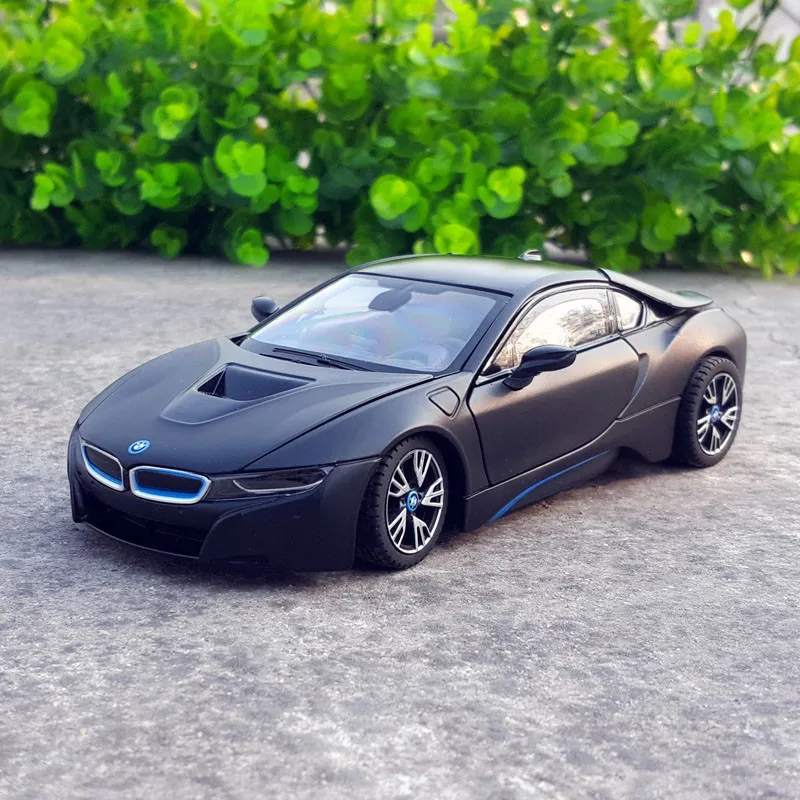 1: 24 Спортен автомобил BMW I8, формовани под натиска на модел на превозното средство от сплав и играчки превозни средства, Висококачествена Метална колекция от модели играчки автомобили, подарък за деца . ' - ' . 3